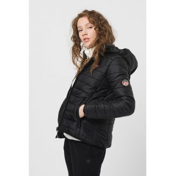 Geaca cu gluga detasabila Atika - Negru