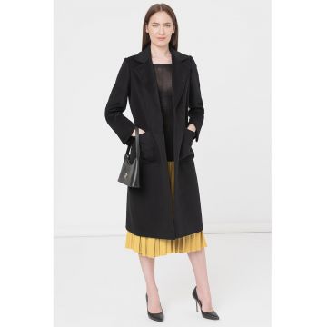 Palton de lana cu model petrecut Runaway