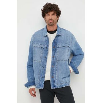 Pepe Jeans geaca jeans barbati, de tranzitie