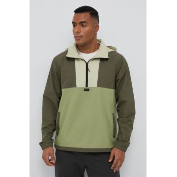 Billabong windbreaker Windswell culoarea verde, de tranzitie Billabong windbreaker Windswell culoarea verde, de tranzitie