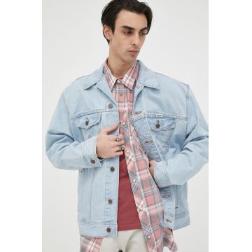 Wrangler geaca jeans barbati, de tranzitie, oversize