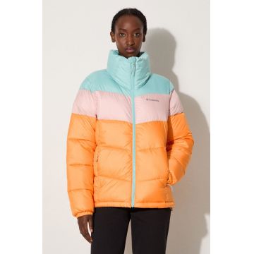 Columbia geacă P￬t Color Block Jkt femei, culoarea portocaliu, de iarnă 1955101