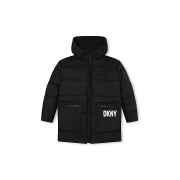 Dkny parka reversibilă culoarea negru