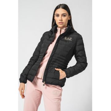 Geaca slim fit cu gluga