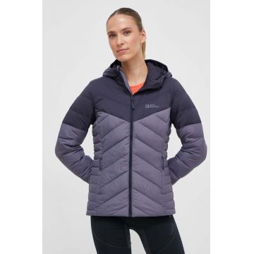 Jack Wolfskin geaca sport din puf Tundra culoarea albastru marin