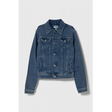Pepe Jeans geacă din denim pentru copii New Berry