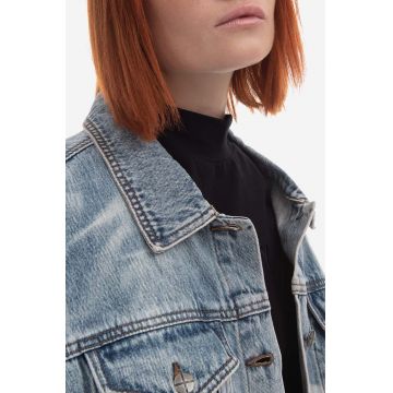 KSUBI geacă din denim femei, de tranziție, oversized WPS23JK006-DENIM