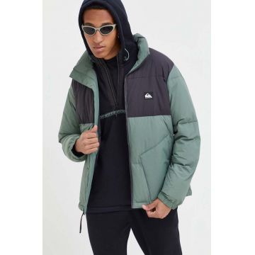 Quiksilver geaca barbati, culoarea verde, de iarna