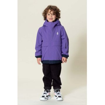 Gosoaky geaca de ploaie copii SMOOTH LION culoarea violet