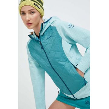 LA Sportiva geaca sport Kap Hybrid Hoody culoarea verde LA Sportiva geaca sport Kap Hybrid Hoody culoarea verde