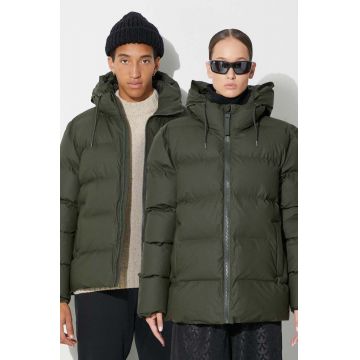 Rains geaca 15120 Jackets culoarea verde, de iarna