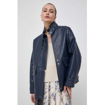 Beatrice B geaca femei, culoarea albastru marin, de tranzitie, oversize Beatrice B geaca femei, culoarea albastru marin, de tranzitie, oversize