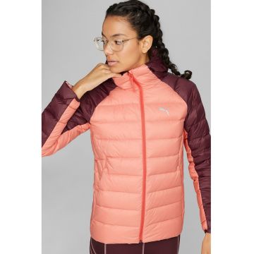 Geaca slim fit cu umplutura de puf PackLITE - Roz somon/Violet pruna