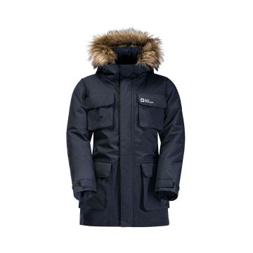 Jack Wolfskin geaca copii GLACIER PEA culoarea negru