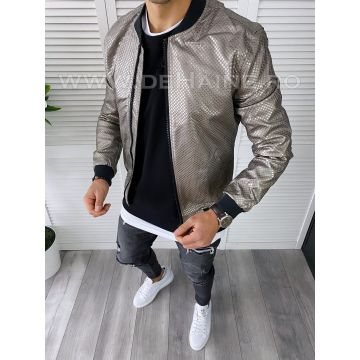 Geaca barbati argintie piele B2836 65-3