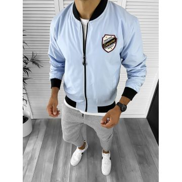 Geaca barbati de toamna albastra din fas subtire 12334  N4 5