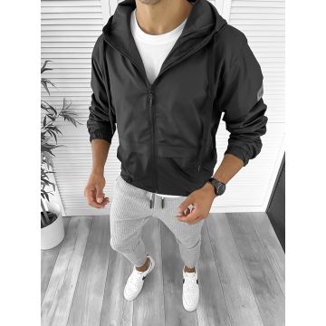 Geaca barbati de toamna neagra din fas subtire 12332 P18-7