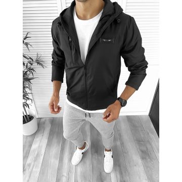 Geaca barbati de toamna neagra din fas subtire 12335 P20-2.2