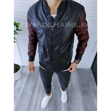 Geaca barbati neagra din piele ecologica B5991 D5-4.1