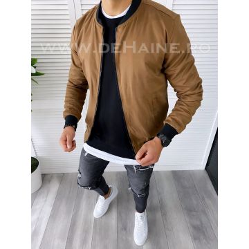 Geaca barbati primavara maro inchis B6327 Z31-1