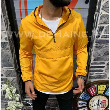 Jacheta barbati de toamna mustar din fas subtire B3344 P10-3