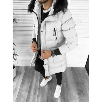 Geaca barbati groasa gri de iarna 5040 57-4