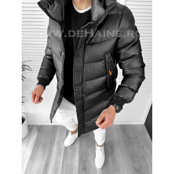 Geaca barbati groasa neagra de iarna 8082  57-3