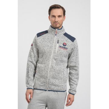 Jacheta cu fermoar si logo Tavid