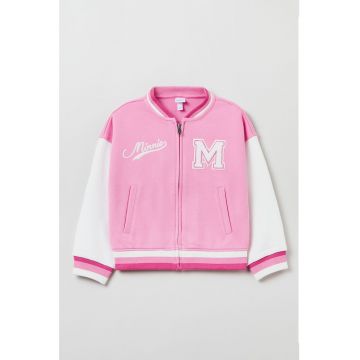 Jacheta cu imprimeu Minnie Mouse - Alb/Roz