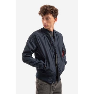 Alpha Industries geacă bomber MA-1 TT bărbați, culoarea bleumarin, de tranziție 191103.07-navy