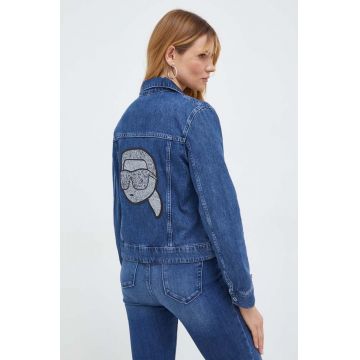 Karl Lagerfeld geacă din denim femei, de tranziție