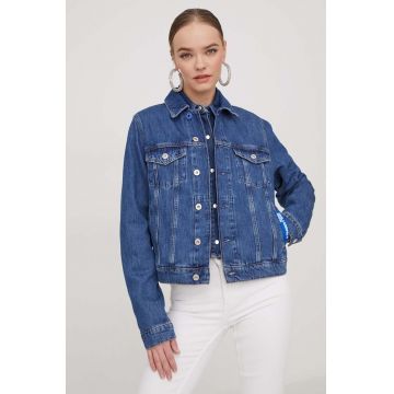 Karl Lagerfeld Jeans geacă din denim femei, de tranziție