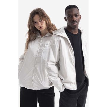 Rains geacă Drifter Jacket culoarea alb, de tranziție, oversize 1532.OFFWHITE-OFF.WHITE