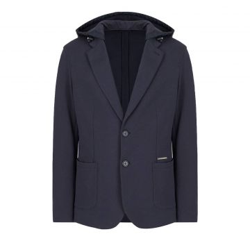 Hooded Double Face Blazer S