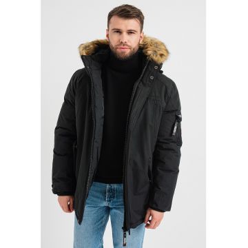 Geaca cu gluga Alexan - Negru