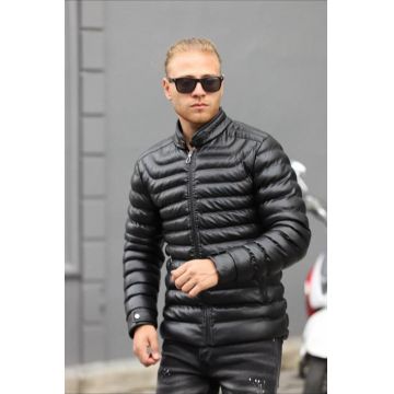 Geaca barbati groasa neagra de iarna 123438