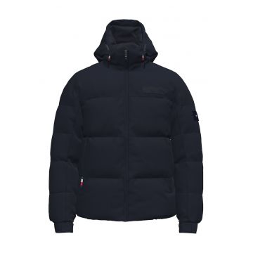 Geaca cu gluga - vatelina si aspect matlasat