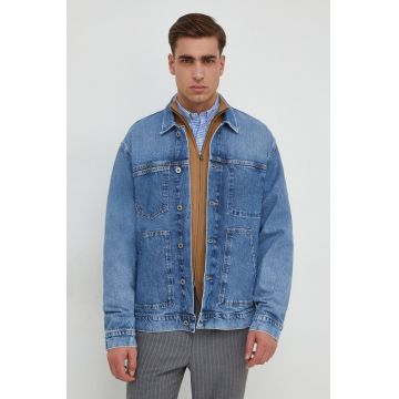 Pepe Jeans geacă din denim bărbați, de tranziție