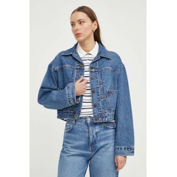 Levi's geacă din denim femei, de tranziție