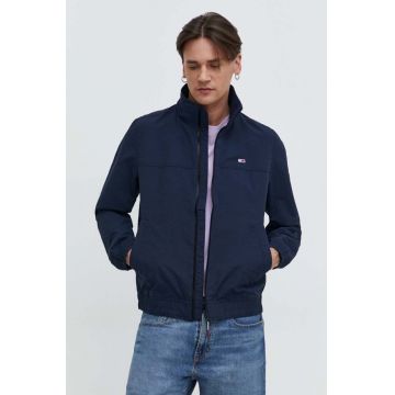 Tommy Jeans geacă bărbați, culoarea bleumarin, de tranziție DM0DM15382