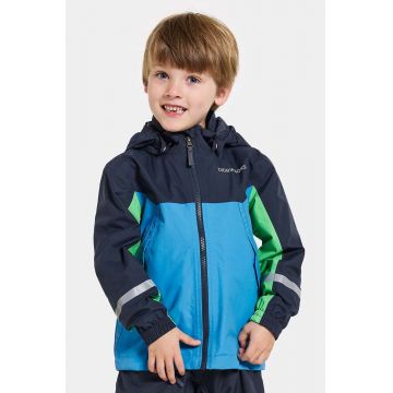 Didriksons geaca copii PILVI KIDS JKT culoarea verde