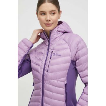 Jack Wolfskin geaca sport Routeburn Pro culoarea violet