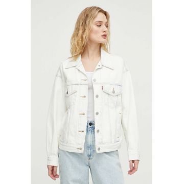Levi's geacă din denim femei, de tranziție, oversized