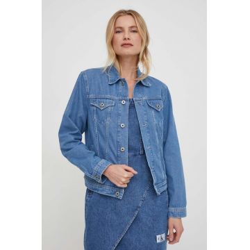 Pepe Jeans geacă din denim femei, de tranziție