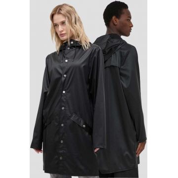 Rains geaca 12020 Jackets culoarea negru, de tranzitie