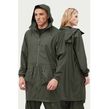 Rains geaca 19850 Jackets culoarea verde, de tranzitie