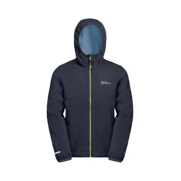 Jack Wolfskin geaca de ploaie copii FELDBERG culoarea albastru marin