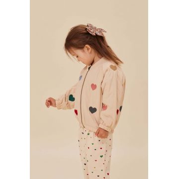 Konges Sløjd geacă bomber pentru copii JUNO BOMBER JACKET culoarea bej