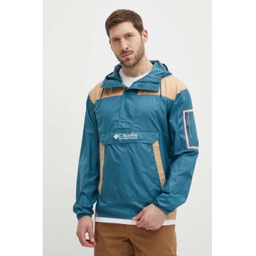 Columbia windbreaker TERREX Challenger culoarea turcoaz, de tranziție 1714291