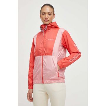 Columbia windbreaker TERREX Lily Basin culoarea roșu 2034931